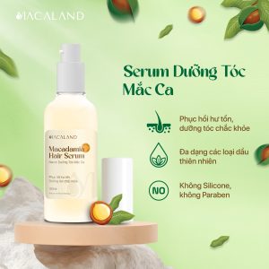 Alternative view of Serum dưỡng tóc tinh dầu Mắc Ca Macaland 100ml không chứa Silicone phục hồi hư tổn, giảm chẻ ngọn, bóng mượt tự nhiên