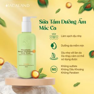 Alternative view of Sữa Tắm Dưỡng Ẩm Mắc Ca MACALAND 250ml/500ml Không Sulfate, Cấp Ẩm, Dưỡng Da Sáng Mịn
