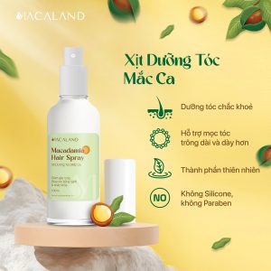 Alternative view of Xịt dưỡng tóc dầu Mắc Ca - tinh dầu Bưởi Macaland 100ml phục hồi hư tổn, hỗ trợ mọc tóc nhanh và chắc khỏe